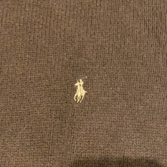 Polo by Ralph Lauren Brown Cotton Crew Neck Sweater - Picture 2 of 5